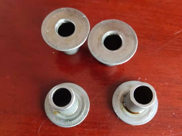 Large flat head hollow rivet